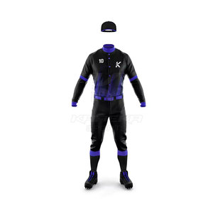 Ensembles d'uniformes de baseball en polyester de qualité supérieure, couleur personnalisée, respirants, vêtements de sport, grandes tailles, faible MOQ, quantité en gros, OEM - Product Image 1
