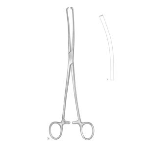Fórceps de tenáculo uterino de acero inoxidable de una sola punta afilada recta tamaño 10 pulgadas fórceps de tenáculo de calidad superior - Product Image 6
