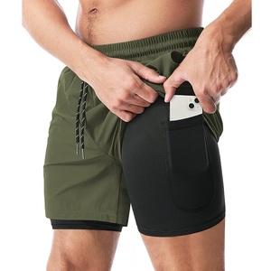 Pantalones cortos deportivos para hombre, cintura elástica, secado rápido, correr, entrenamiento, pantalones cortos atléticos con bolsillos, pantalones cortos transpirables - Product Image 5