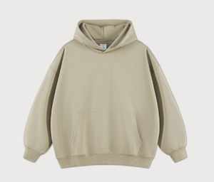 Sudadera con capucha Unisex suelta de algodón 400 Gsm con logotipo personalizado de alta calidad al por mayor sudaderas con capucha gruesas de gran tamaño para hombres 2025 - Product Image 3