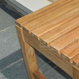 Banquette dos nu de meilleure qualité des fabricants indonésiens Hôtel écologique en bois de teck de style minimaliste durable - Product Image 3