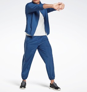 ชุดวอร์มกันลมผู้ชายสุดหรูแบบขายส่ง ผลิตดีที่สุด ชุดออกกำลังกายแบบกำหนดเอง ชุด 2 ชิ้น ชุดวอร์มกันลมผู้ชายสีตัดกัน - Product Image 2