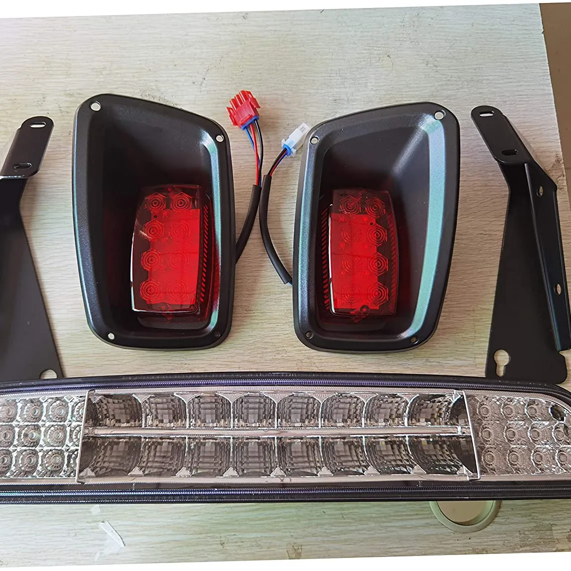 EZGO TXT 라이트 키트 1996-2013 가스 및 전기 톱 골프 카트 LED 헤드 라이트 미등 키트 설치 지침