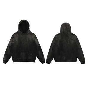 Vente en gros de sweats à capuche en coton mélangé respirant avec tissage au crochet réglable pour l'hiver - Product Image 1