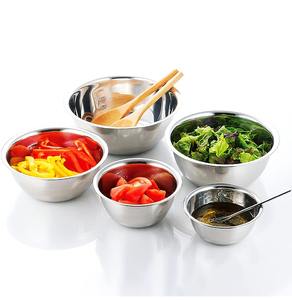 Juego de cuencos para mezclar de acero inoxidable, utensilios de cocina ligeros y duraderos para cocinar, hornear, preparación de alimentos, servir, uso en restaurante - Product Image 2