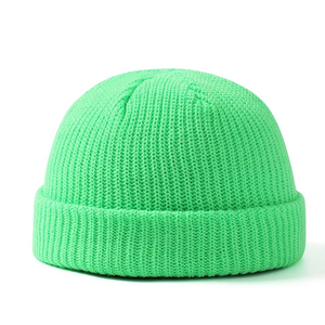 Gorros Cálidos al por Mayor, Gorros de Invierno Unisex de Punto, Gorros con Vuelta, Personaliza el Color y el Diseño - Product Image 1
