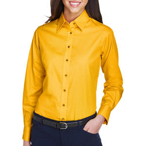Camisa Formal de Mujer a la Moda, Verano, con Botones, Transpirable, Ecológica, para Todas las Edades, Personalizable, Venta al por Mayor, Exportación - Product Image 6