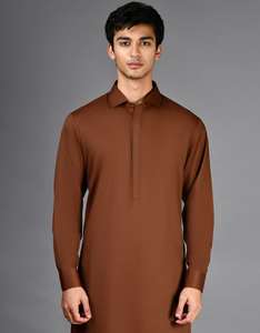 ชุดสูท shalwar kameez ของผู้ชายเสื้อผ้าอิสลามปักลายปากีสถานดีไซน์แบบอินเดียและปากีสถาน - Product Image 1