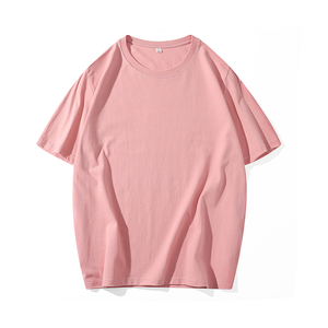 Camiseta de manga corta Unisex de varios colores personalizada OEM, camiseta informal para hombre, camisetas holgadas, camisetas lisas de algodón con cuello redondo para hombre - Product Image 4