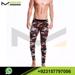 Customized Breathable Cotton Leggings <b>for</b> <b>Men's</b> Low Waist Camouflage Pants Long Cotton <b>Underwear</b> Leggings - Product Image 2