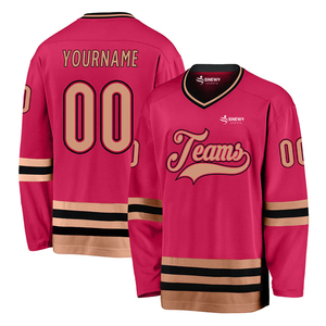 Jersey de hockey sobre hielo de poliéster 100% de color personalizado ropa de entrenamiento de equipo deportivo para adultos camiseta de hockey sobre hielo - Product Image 5