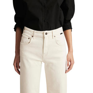 Jeans Ajustados de Mezclilla Premium para Mujer, Corte Regular, Casuales, Lisos, Lavados, Transpirables, Venta Directa de Fábrica, Diseño Personalizado OEM ODM - Product Image 6