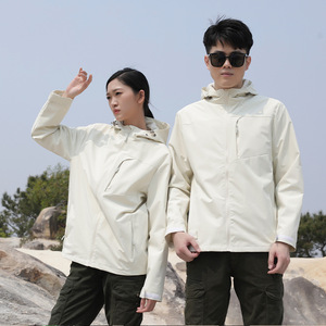 Veste à capuche softshell pour homme et femme, coupe-vent léger pour activités de plein air, veste de sport pour couples, 600g, poids lourd - Product Image 3