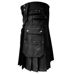 Dernière collection Kilt décontracté en cuir Prix de gros Bas quantité minimale de commande Kilt tendance à vendre Prix pas cher - Product Image 2