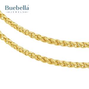 Venta caliente 925 plata esterlina 18K chapado en oro 3mm Franco cadena Premium hombres collares regalo - Product Image 4