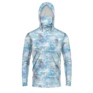 Deportes al aire libre Pesca personalizada Sudadera con capucha UPF50 + Poliéster Protector solar Impermeable Secado rápido UV Camisa Sudadera con capucha Rendimiento Impreso Camisas - Product Image 1