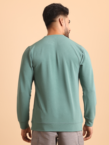 Camiseta de manga larga para hombre acanalada de 260 gramos de alta calidad, ropa informal suave y cómoda, cuello redondo elegante en capas - Product Image 5