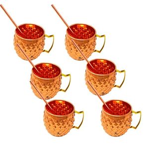 Taza de cobre de metal personalizada con grabado personalizado para regalos especiales Taza de cobre con un mango duradero Vasos con costo barato - Product Image 2