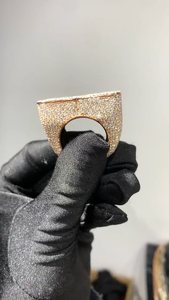 VVS Moissanite Diamond <b>Initial</b> Custom Letter Iced Out Hip Hop Luxury 925 Sterling Silver <b>Ring</b> For Unisex Wear - Product Image 5