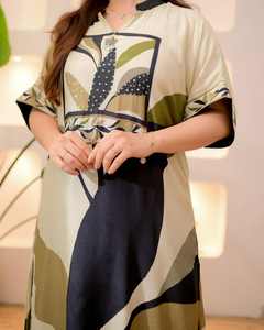 Premium Collection festive Kurta ensemble décolleté élégant travail à la main avec impression numérique tenue de fête indienne robe de mode ethnique - Product Image 4