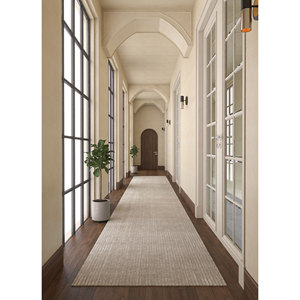 Hand Loom Wool & Viscose Rugs in Basis <b>Grey</b> & Black Striped Pattern Hwv-2000 for Home Use - Product Image 6