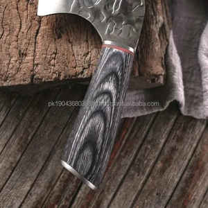 Cuchillo de Cocina Estilo Japonés Más Vendido, de 8 Pulgadas, Ecológico, de Acero de Damasco, Mango de Madera de Palisandro, Hoja VG10, para Picar - Product Image 1