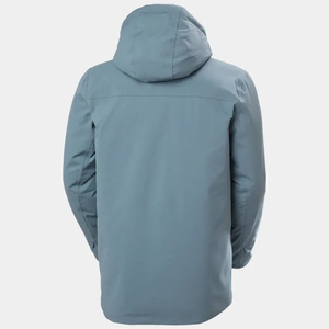 Unisex Waterproof Knitted Soft Shell Hooded Windbreaker <b>Jacket</b> Multi Panel Outdoor Hiking Lightweight Zipper Streetwear <b>Jackets</b> - Product Image 6