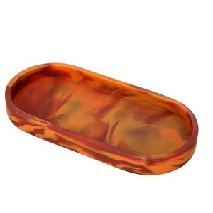 Bandeja de resina epoxi de Diseño Europeo sin asa Mejor diseño de mármol y bandeja de servicio de resina de alta calidad al mejor precio para la venta - Product Image 3