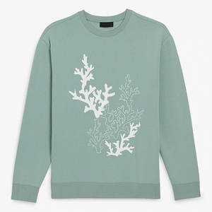 Sudadera con capucha ajustada para hombre, técnica bordada, cuello redondo clásico, manga completa, Jogging, hecho de algodón liso, Invierno - Product Image 1