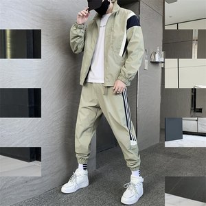 Conjunto de camiseta y pantalón corto de dos piezas para hombre, chándal personalizado, chándales lisos - Product Image 6