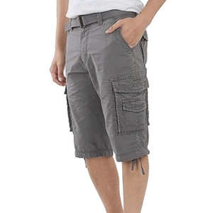 High Quality Best Selling Men's <b>Elastic</b> <b>Waist</b> 100% Cotton <b>Cargo</b> <b>Shorts</b> Breathable Quick Dry Training Wear Casual Use - Product Image 1