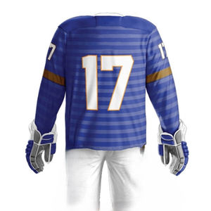 Uniformes de hockey sur glace de haute qualité Sublimation complète col en V uniformes de hockey sur glace faits en polyester régulier - Product Image 6