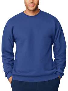 Sweat-shirts à manches longues pour hommes de haute qualité 100% coton Logo personnalisé OEM vente en gros vierge mode polaire équipage automne - Product Image 2