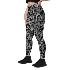 Women custom logo leggings breathable fabric OEM design perfect for fitness branding promotional events and bulk sales - Product Image 2