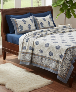 Sábana de Algodón Premium Tamaño King 93x108 con Elegante Diseño de Bloques Marrones, Perfecta para Decoración de Dormitorios Modernos y Étnicos - Product Image 2