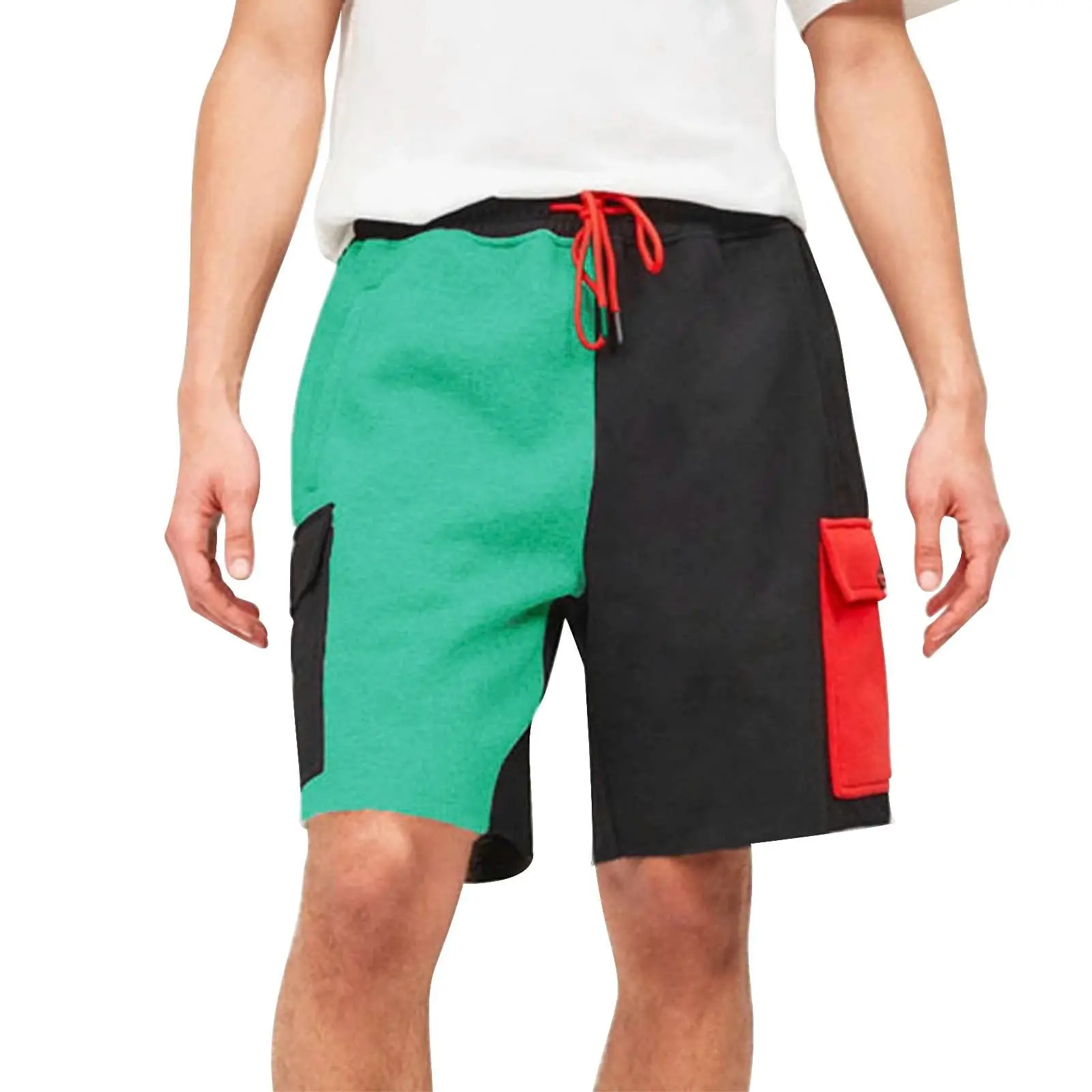 पुरुष खिंचाव शॉर्ट्स कैजुअल पहनते हैं हाई स्ट्रीट फ्रंट स्लिम फिट आधा पैंट