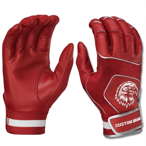 Wholesale Softball Baseball Batting Gloves Premium Leather Build Tear Proof Enhanced Vented Mesh Custom Design Colour Options - Product Image 2