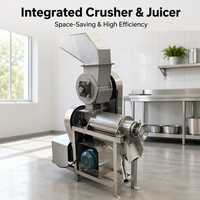Industriële commerciële automatische citroenpersmachine van roestvrij staal, citrus- en sinaasappelsapcentrifuge, hoge efficiëntie, 5 jaar garantie