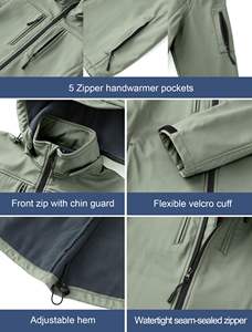 100% imperméable haute qualité Softshell veste multicolore extérieur à capuche imperméable respirant Softshell vestes - Product Image 2