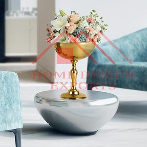Frutero de pedestal de mesa de aluminio superventas para mesa y decoración del hogar cuenco de centro de mesa de pedestal de Metal único - Product Image 5