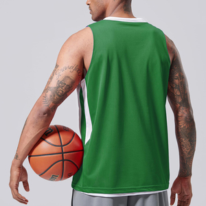 Camiseta de Baloncesto Personalizada por Sublimación, sin Mangas, de Secado Rápido, Transpirable, para Entrenamiento, de Spandex/Poliéster, Deportiva y Moderna para Hombre Adulto - Product Image 5