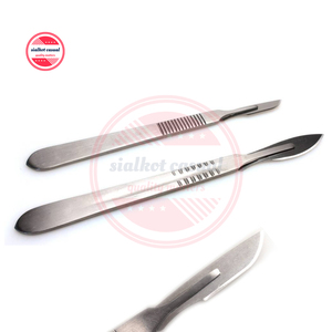 Surgical <b>Scalpel</b> Handle & Blades Stainless Steel Instruments | Medical Operation Cutting <b>Scalpel</b> Handle Blades Custom Logo - Product Image 1