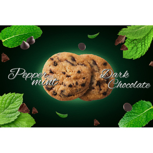 Signature Market Peppermint Dark Chocolate Chip Wafers Semi-Soft Sugar Cookie Green Tea Honey Butter Cocoa Egg Flavors 150g <b>Bag</b> - Product Image 3