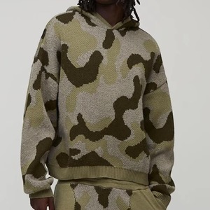 Ensemble de survêtement à capuche pour homme, tendance, en gros, personnalisé, tricoté, logo, streetwear, hiver, respirant, séchage rapide, 100% coton biologique, haute qualité - Product Image 3