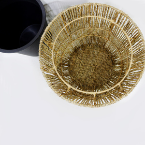 Artex Dong Thap, caja grande ecológica hecha de algas marinas naturales y jacinto de agua, artesanías decorativas - Product Image 3