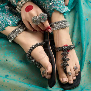 Kolhapuri นิยมพิมพ์ลายแฟชั่นหนังธรรมชาติกันลื่นทนทาน - Product Image 3