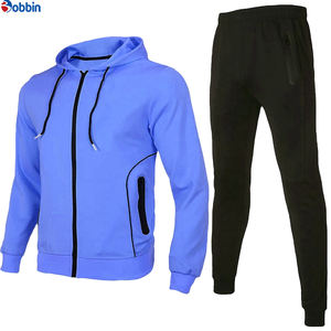 ชุดออกกำลังกายผู้ชายสุดฮิต ชุดวอร์มผู้ชาย 2 ชิ้น ชุดกางเกงขายาว ผ้าฝ้าย 100% ชุดลำลองผู้ชายคุณภาพสูง ชุดวอร์มผู้ชาย - Product Image 3