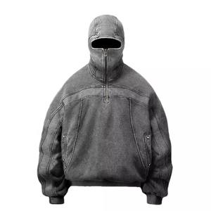 Sudadera con capucha para hombre y mujer, con diamantes de imitación y cremallera completa, ropa de calle para Halloween, cárdigan con cremallera y cremallera Zipp, Unisex, 2023 - Product Image 5