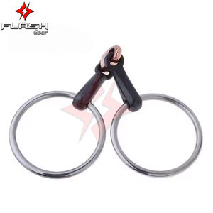 Alta calidad por encargo Fouganza Hollow Egg Butt Snaffle Bit calzones Acero inoxidable Western Dutch Gag Bit German Silver Bit - Product Image 4