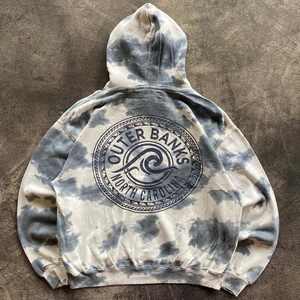 เสื้อฮู้ดมัดย้อมแฟชั่นใหม่สำหรับผู้ชายเสื้อนอกธนาคารมีฮู้ด Calorina - Product Image 5